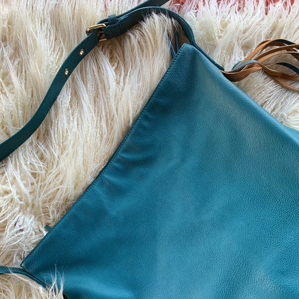 NWOT Gap Faux Leather Fringe Crossbody Purse